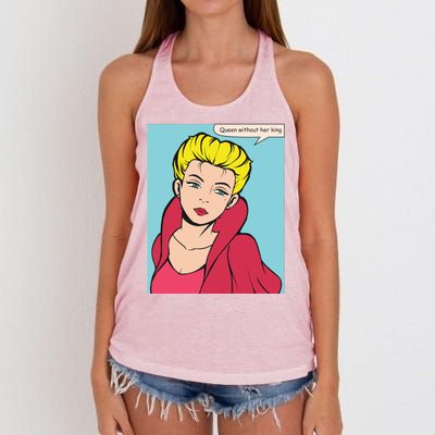 Queen Without Her King Women's Knotted Racerback Tank