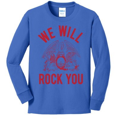 Queen We Will Rock You Great Gift Kids Long Sleeve Shirt