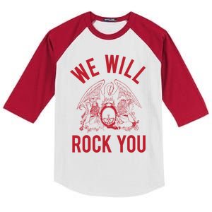 Queen We Will Rock You Great Gift Kids Colorblock Raglan Jersey