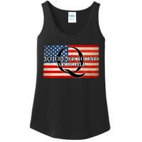 Q Where We Go One We Go All Usa Flag Ladies Essential Tank