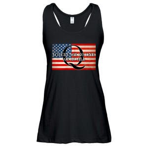 Q Where We Go One We Go All Usa Flag Ladies Essential Flowy Tank