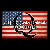 Q Where We Go One We Go All Usa Flag Cropped Pullover Crew