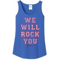 Queen We Will Rock You Pink Funny Gift Ladies Essential Tank