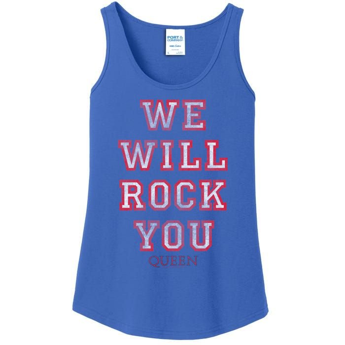 Queen We Will Rock You Pink Funny Gift Ladies Essential Tank