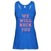 Queen We Will Rock You Pink Funny Gift Ladies Essential Flowy Tank