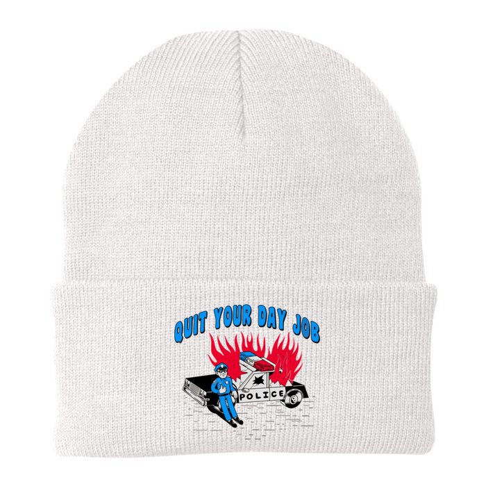 Quit Your Day Job Funny Police Humor Beanie