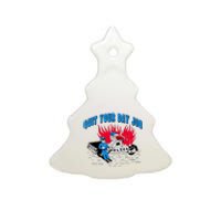 Quit Your Day Job Funny Police Humor Ceramic Tree Ornament