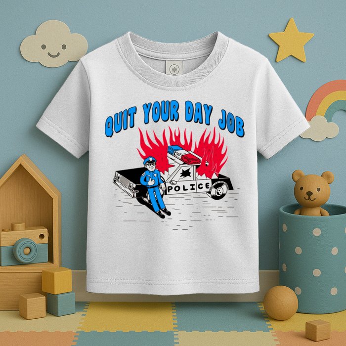 Quit Your Day Job Funny Police Humor Toddler T-Shirt
