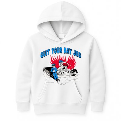Quit Your Day Job Funny Police Humor Kids Hoodie