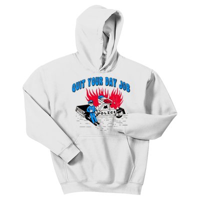 Quit Your Day Job Funny Police Humor Kids Hoodie