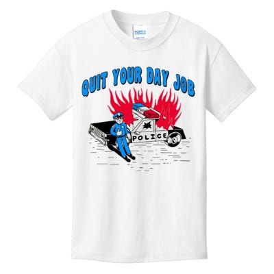 Quit Your Day Job Funny Police Humor Kids T-Shirt