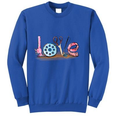 Quilting Yarn Graphic Design Seamstress Sewing Themed Cute Gift Tall Sweatshirt