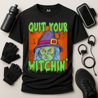 Quit Your Witchin Spooky Halloween Cooling Performance Crew T-Shirt