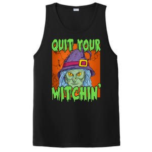 Quit Your Witchin Spooky Halloween PosiCharge Competitor Tank