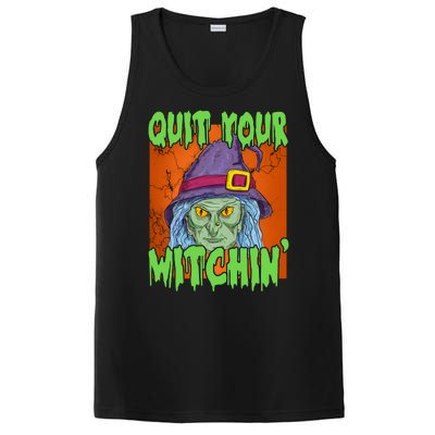 Quit Your Witchin Spooky Halloween PosiCharge Competitor Tank