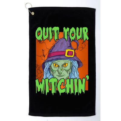 Quit Your Witchin Spooky Halloween Golf Towel