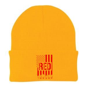 R.E.D Remember Everyone Deployed Red Friday Knit Cap Winter Beanie