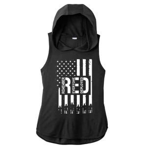 R.E.D Remember Everyone Deployed Red Friday Ladies PosiCharge Tri-Blend Wicking Draft Hoodie Tank