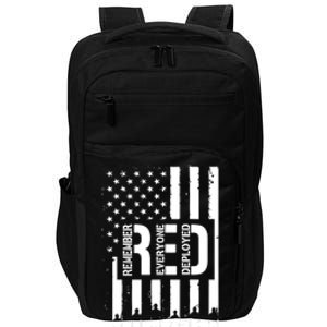 R.E.D Remember Everyone Deployed Red Friday Impact Tech Backpack