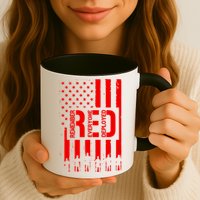 R.E.D Remember Everyone Deployed Red Friday Mug