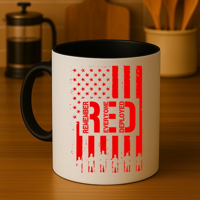 R.E.D Remember Everyone Deployed Red Friday Mug