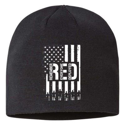R.E.D Remember Everyone Deployed Red Friday Sustainable Beanie