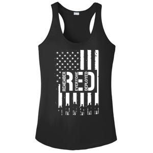 R.E.D Remember Everyone Deployed Red Friday Ladies PosiCharge Competitor Racerback Tank