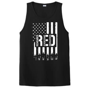 R.E.D Remember Everyone Deployed Red Friday PosiCharge Competitor Tank