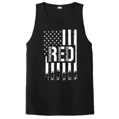 R.E.D Remember Everyone Deployed Red Friday PosiCharge Competitor Tank