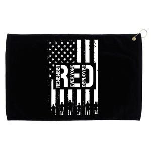 R.E.D Remember Everyone Deployed Red Friday Grommeted Golf Towel