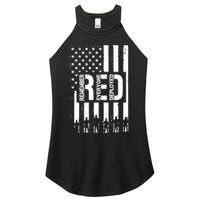 R.E.D Remember Everyone Deployed Red Friday Women's Perfect Tri Rocker Tank