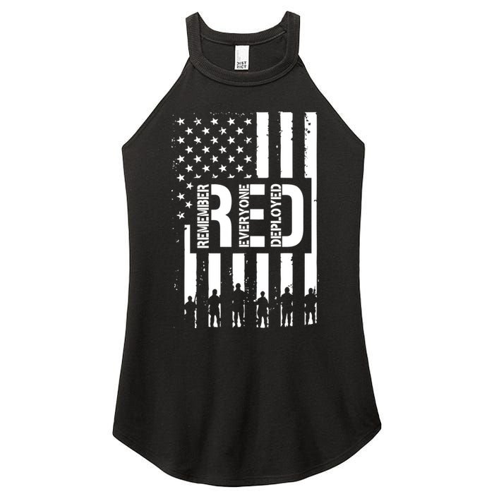 R.E.D Remember Everyone Deployed Red Friday Women's Perfect Tri Rocker Tank