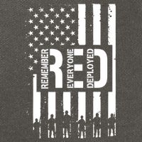R.E.D Remember Everyone Deployed Red Friday Cotton Canvas Backpack