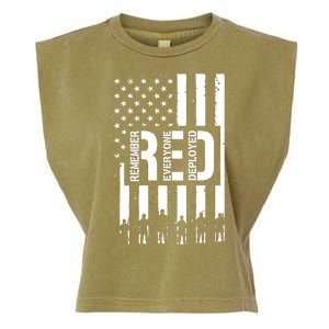 R.E.D Remember Everyone Deployed Red Friday Garment-Dyed Women's Muscle Tee