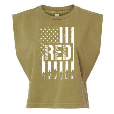 R.E.D Remember Everyone Deployed Red Friday Garment-Dyed Women's Muscle Tee