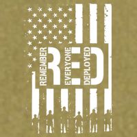 R.E.D Remember Everyone Deployed Red Friday Garment-Dyed Women's Muscle Tee