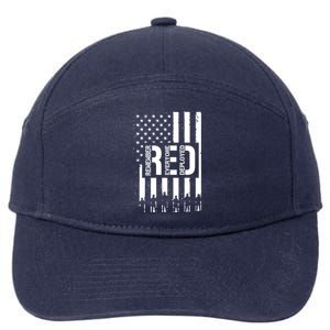 R.E.D Remember Everyone Deployed Red Friday 7-Panel Snapback Hat