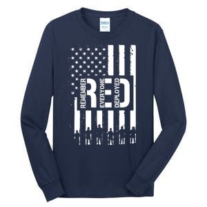 R.E.D Remember Everyone Deployed Red Friday Tall Long Sleeve T-Shirt