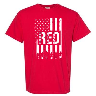 R.E.D Remember Everyone Deployed Red Friday Garment-Dyed Heavyweight T-Shirt