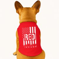 R.E.D Remember Everyone Deployed Red Friday Doggie Tank