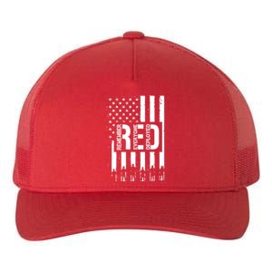 R.E.D Remember Everyone Deployed Red Friday Yupoong Adult 5-Panel Trucker Hat