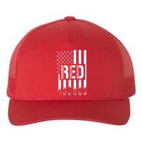 R.E.D Remember Everyone Deployed Red Friday Yupoong Adult 5-Panel Trucker Hat