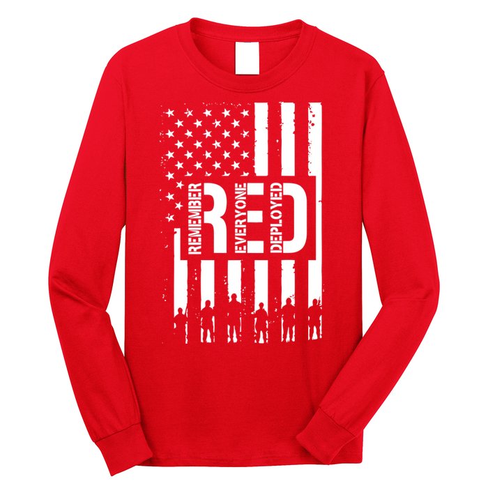 R.E.D Remember Everyone Deployed Red Friday Long Sleeve Shirt