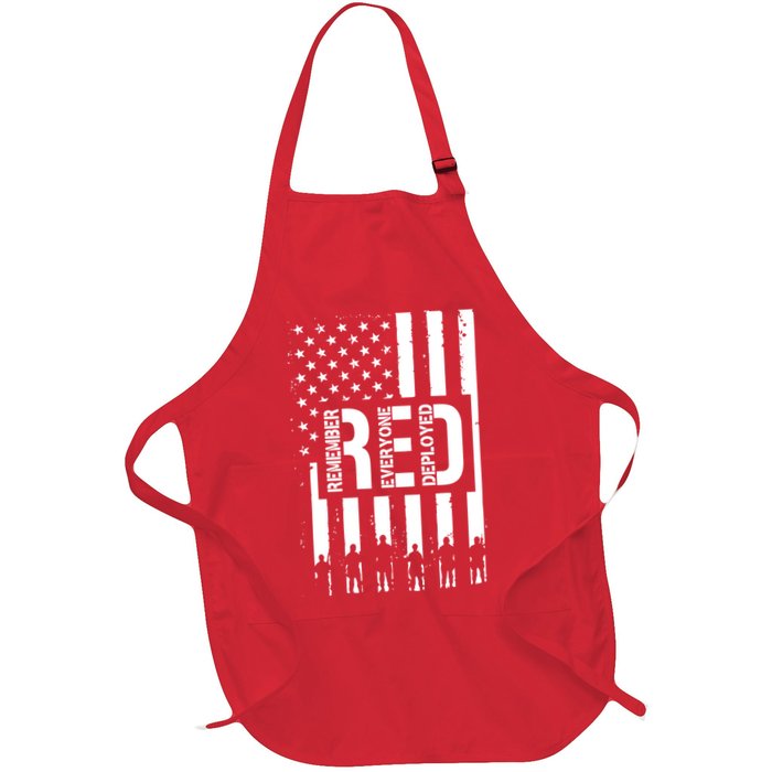 R.E.D Remember Everyone Deployed Red Friday Apron