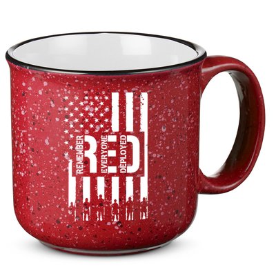 R.E.D Remember Everyone Deployed Red Friday 15oz Campfire Ceramic Mug