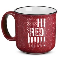 R.E.D Remember Everyone Deployed Red Friday 15oz Campfire Ceramic Mug
