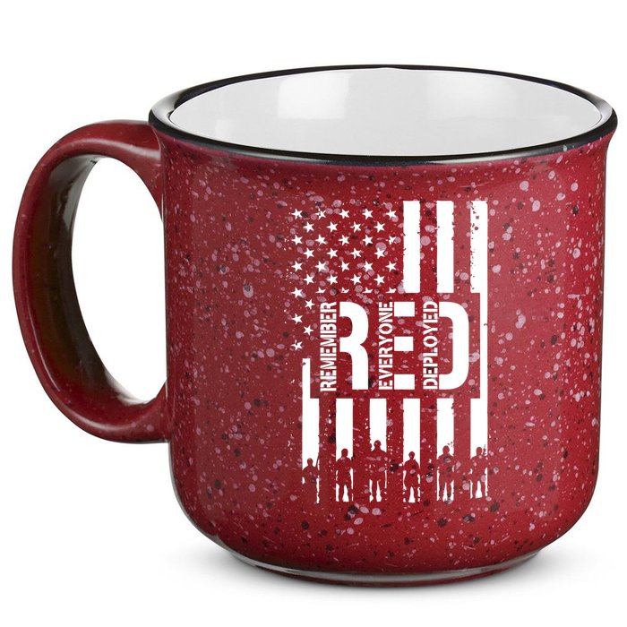 R.E.D Remember Everyone Deployed Red Friday 15oz Campfire Ceramic Mug