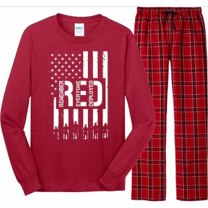 R.E.D Remember Everyone Deployed Red Friday Long Sleeve Pajama Set