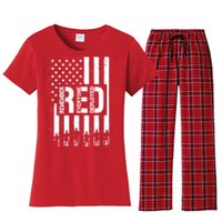 R.E.D Remember Everyone Deployed Red Friday Women's Flannel Pajama Set