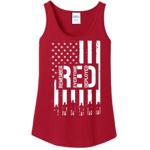 R.E.D Remember Everyone Deployed Red Friday Ladies Essential Tank